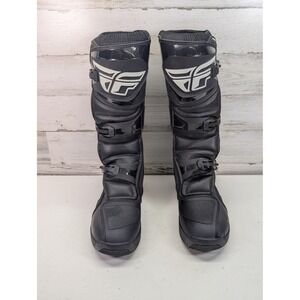 Fly Racing Maverik Boots Mens Size 11 Black Motocross Motorcycle MX Biker